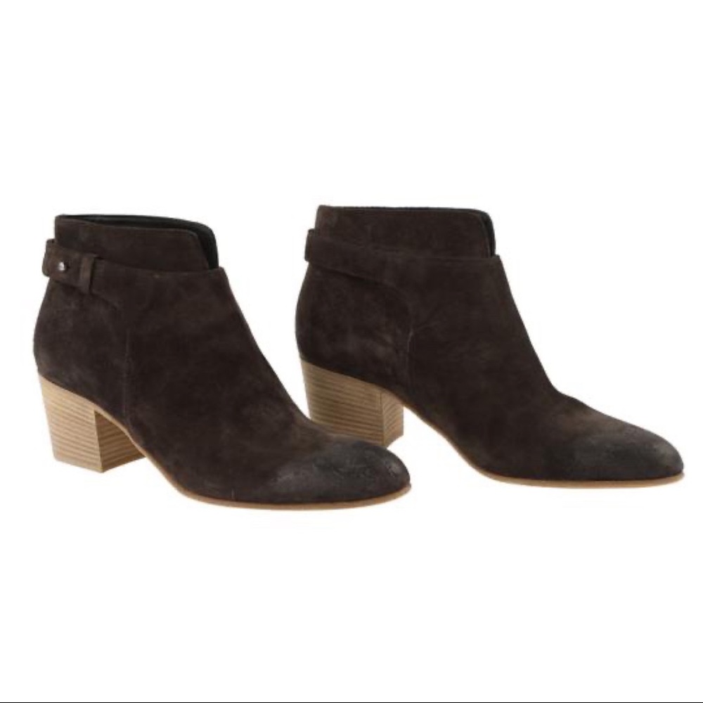 Vince brown suede Harriet booties